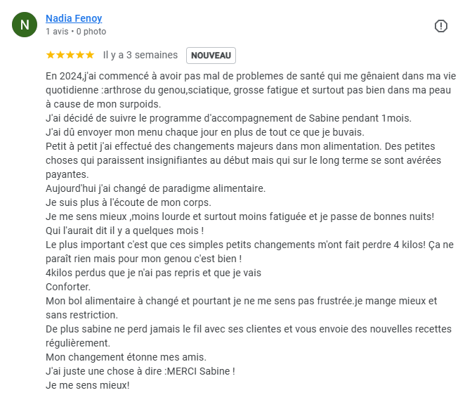 Avis Google Nadia